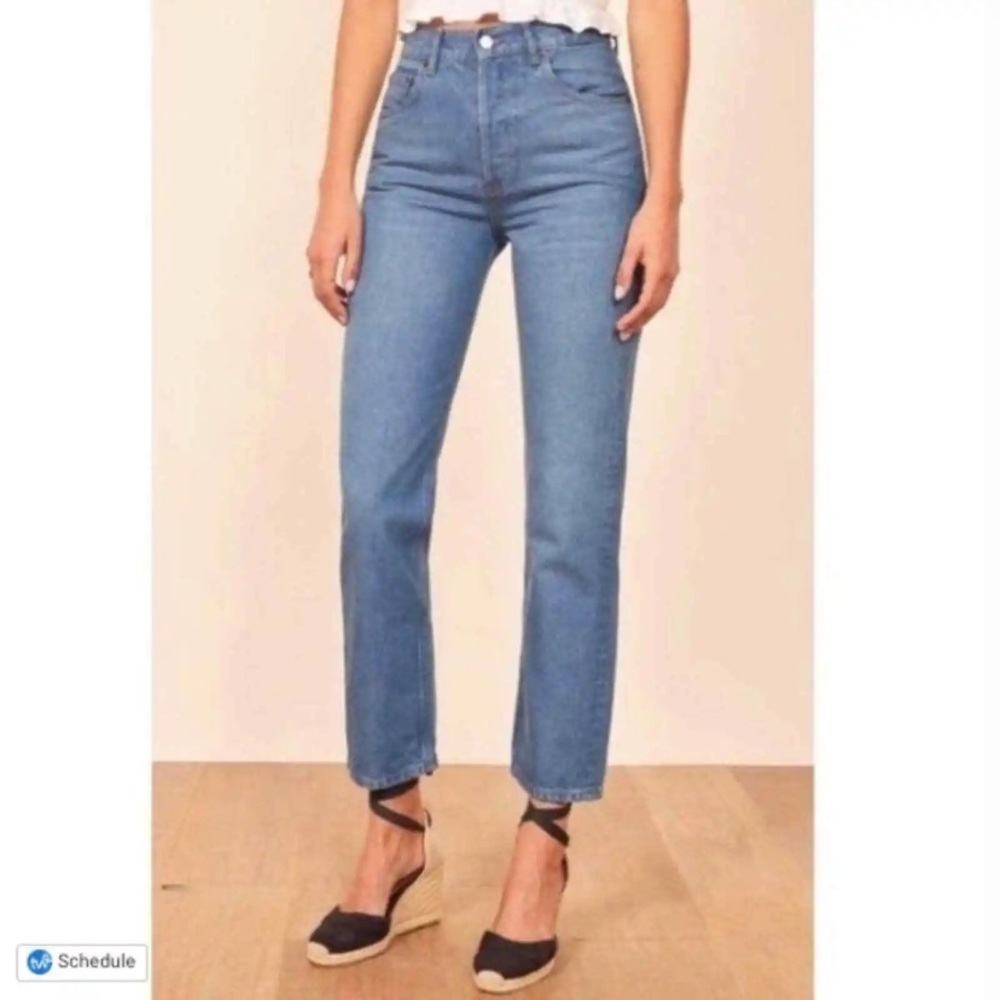Reformation Jeans Straight Leg Mykonos